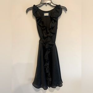 Black Emmelee Ruffle Dress- Size Small